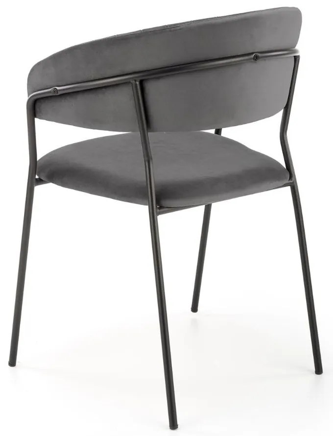 Scaun de bucaterie Rolland, gri/negru