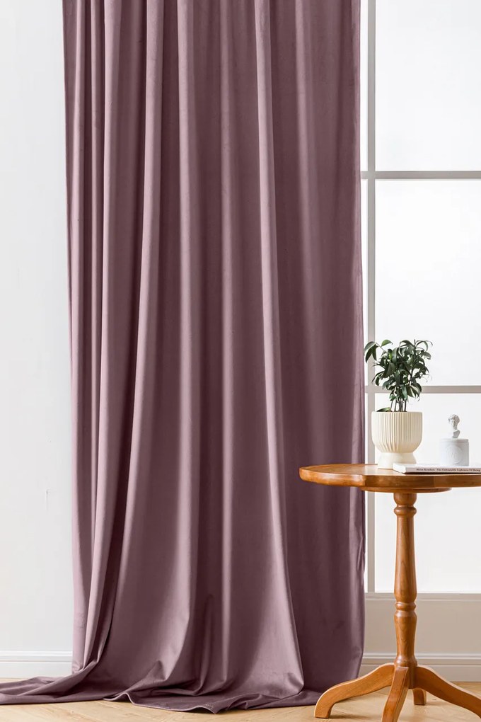 Draperie opaca VELVET violet deschis 140x270 cm Agatat: Rejansa