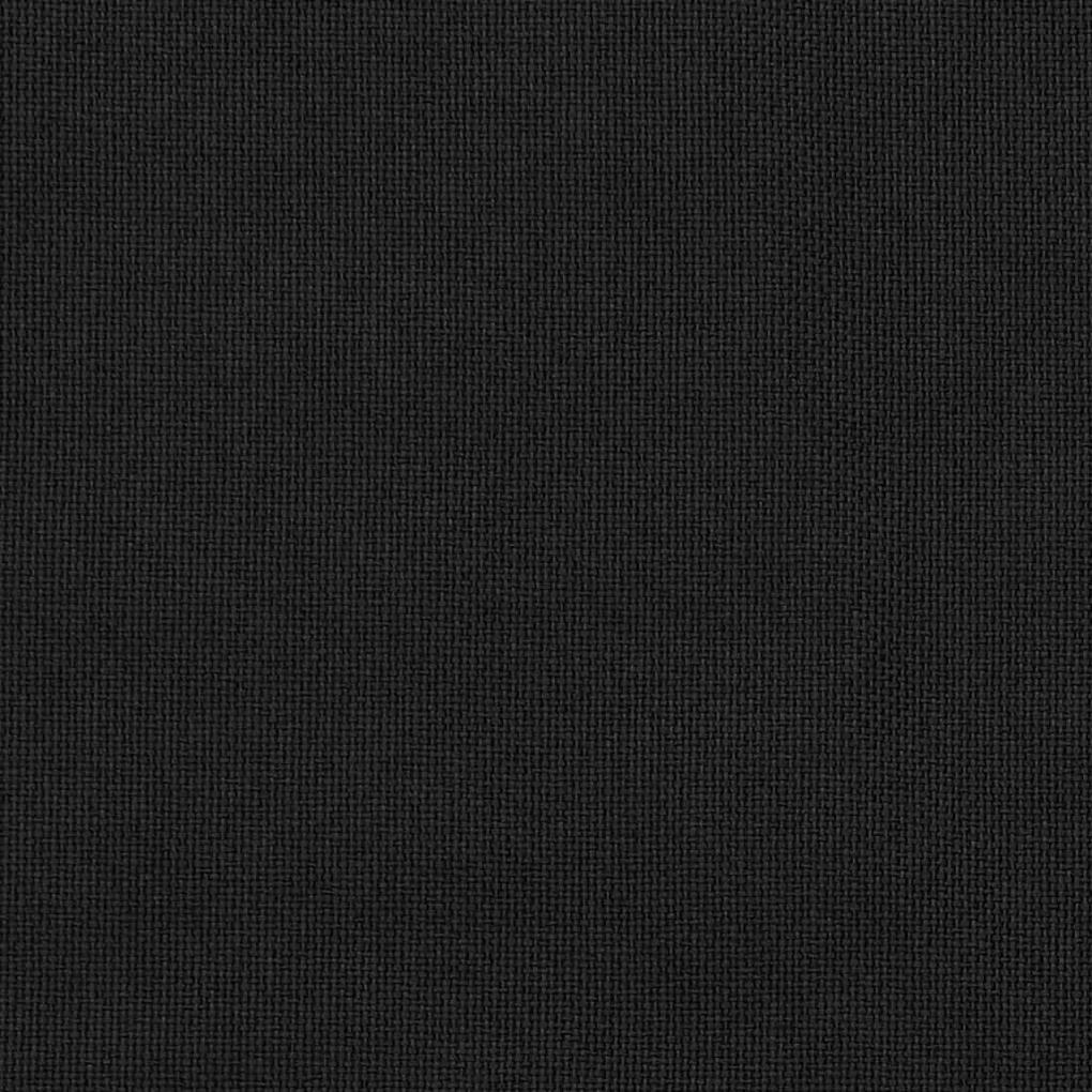 Draperii opace, aspect in, cu ocheti, 2 buc., negru, 140x225 cm 2, Negru, 140 x 225 cm