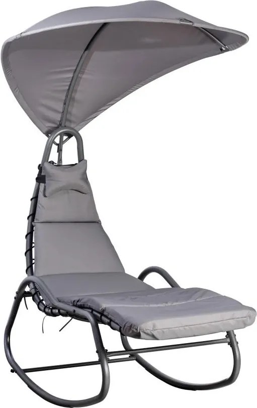 Șezlong relaxant de grădină / balansoar Avenberg SIENA - gri
