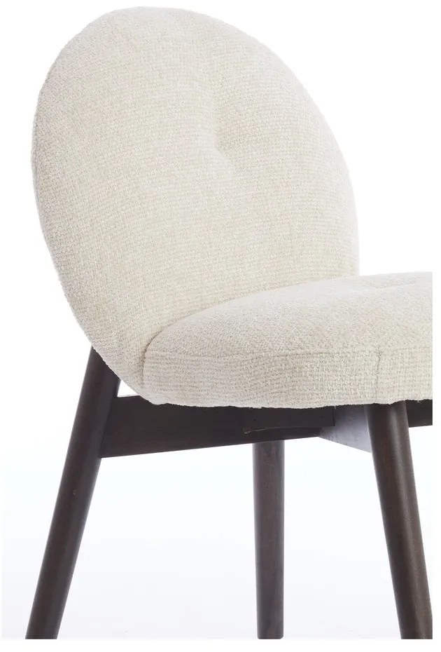 Set de scaune de sufragerie crem 2 buc. tapițat Sinosa – Light &amp; Living