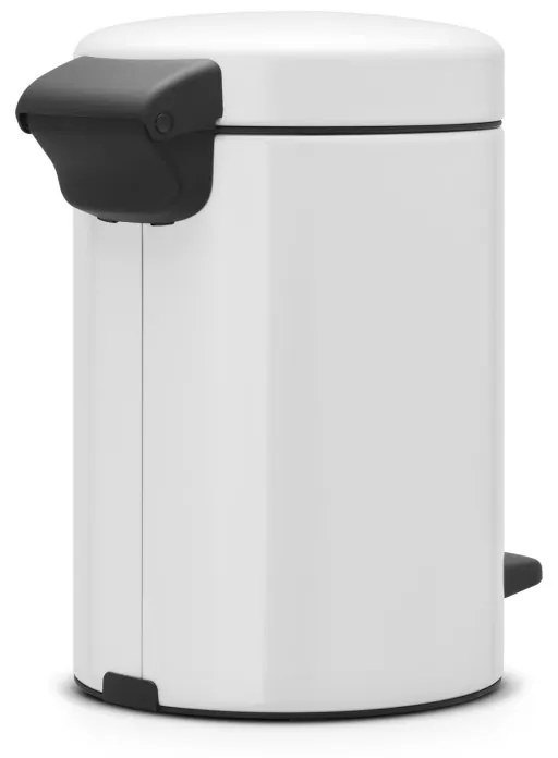 Cos cu pedala Brabantia NewIcon, 3 L, Inchidere usoara, Baza antiderapanta, Alb