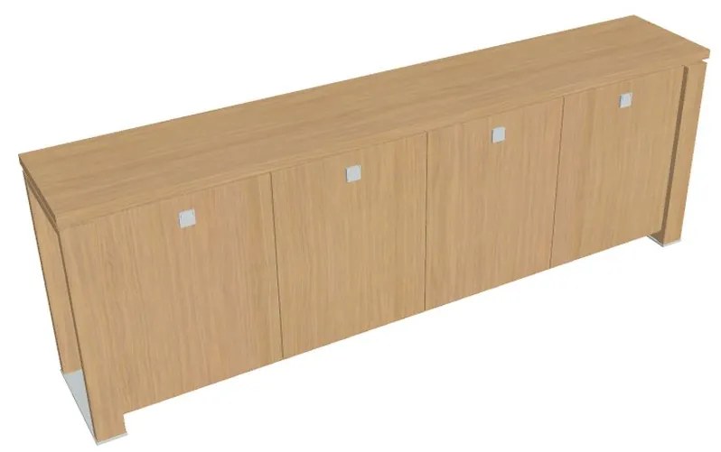 Dulap mic Verno+ 260 x 46 x 90 cm, stejar deschis