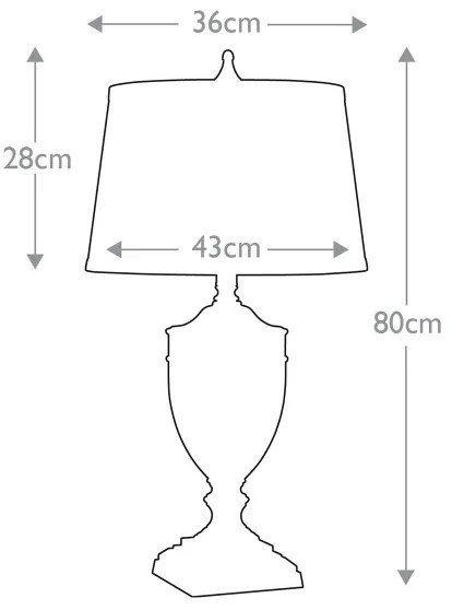 Lampă de masă Quoizel QZ-DENNISON-BB DENNISON 1xE27/60W/230V auriu