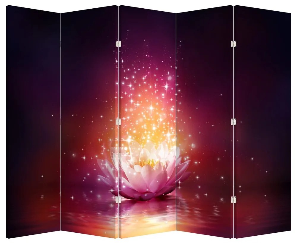 Paravan - Floare de lotus (210x170 cm)