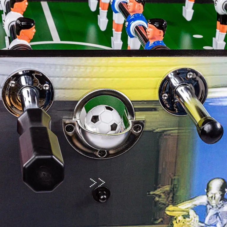 Masă de fotbal Leeds Cyber, 140x73x87 cm