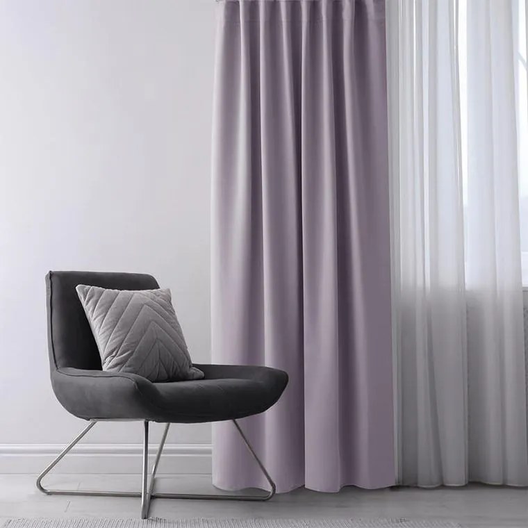 decoDoma Draperie groasă blackout RESTILO roz 140 x 245 cm 1 buc