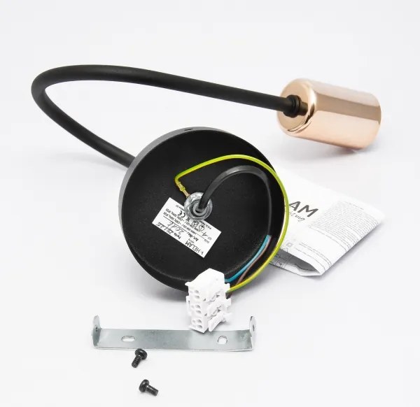 Aplică perete TUBE 1xE27/15W/230V negru