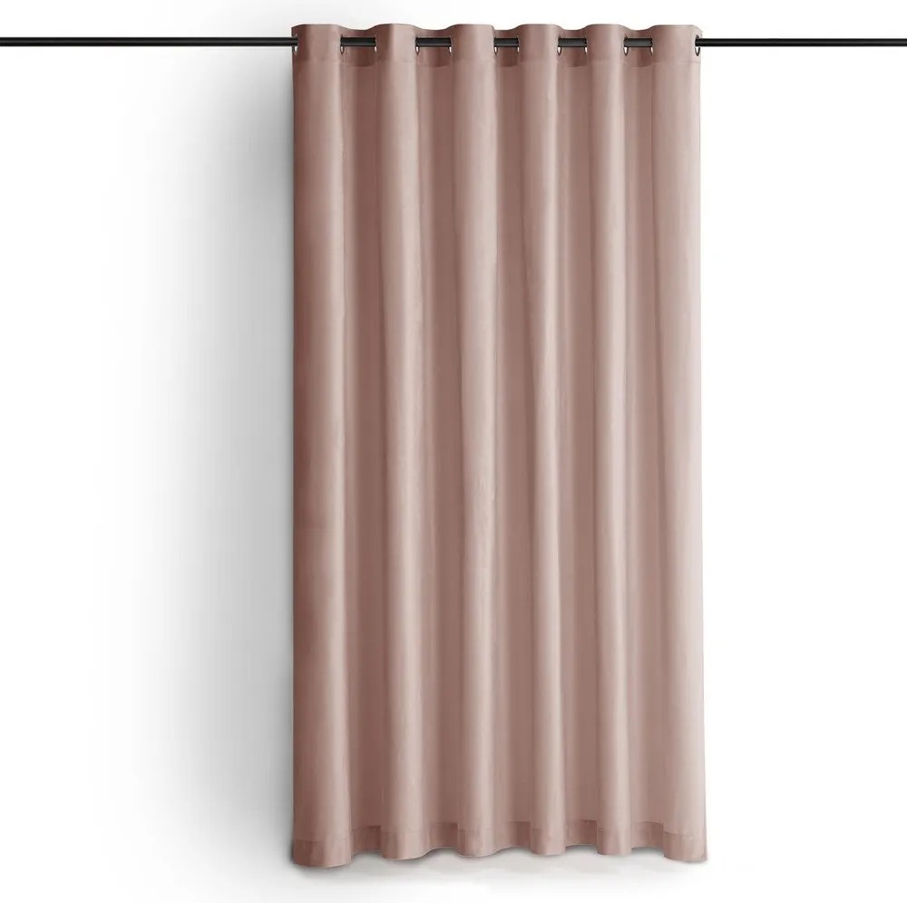 Draperie roz-deschis dimout (semi-opacă) din catifea 530x300 cm Velto – Filumi