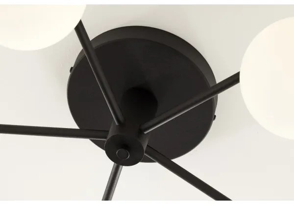 Jupiter 2049 - Lustră aplicată PRATO 5xG9/14W/230V negru/alb