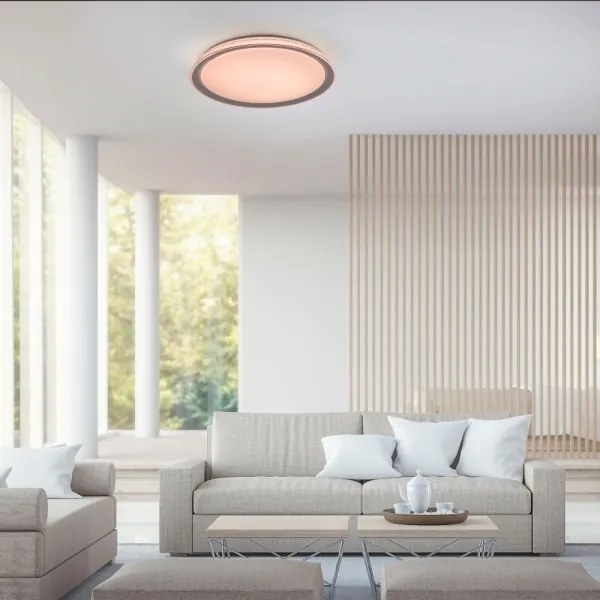 Plafonieră LED RGB dimabilă KARI LED/37W/230V Leuchten Direkt 14339-21 + telecomandă