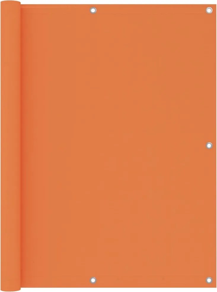 vidaXL Paravan de balcon, portocaliu, 120x600 cm, țesătură Oxford