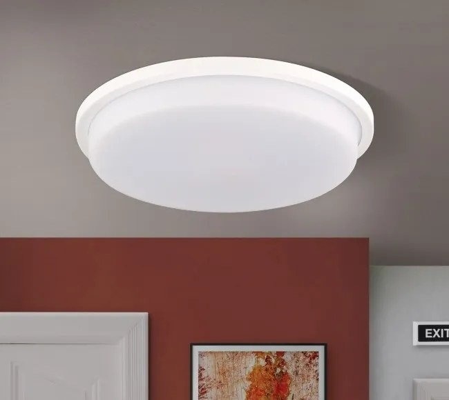 Plafoniera LED moderna LEROX 40cm alba