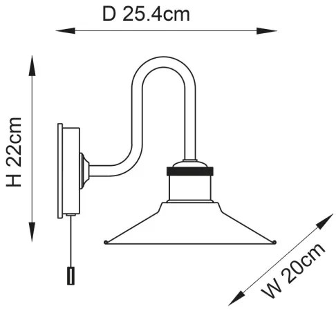 Endon 95508 - Aplică de baie MARIS, 1xE27/6W/230V, IP44, crom lucios