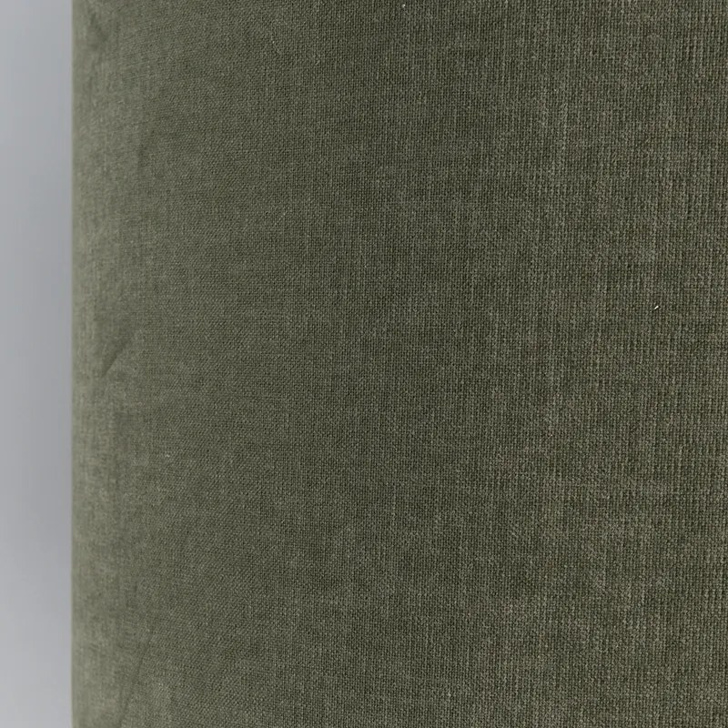 Lampă de podea din alamă cu abajur verde 50 cm - Kaso