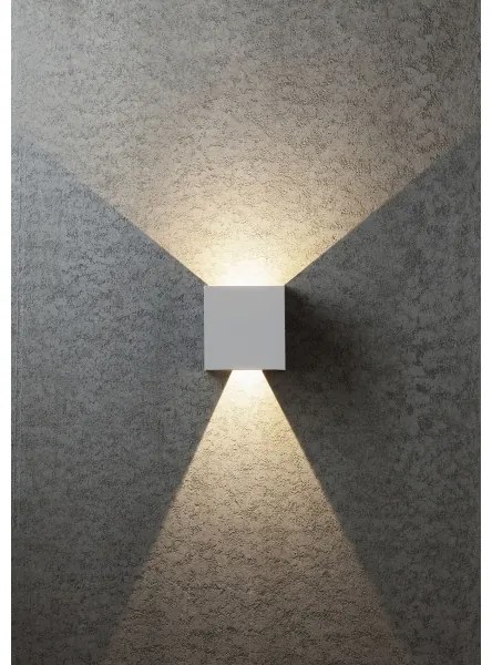 Redo 90294 - Aplică LED de exterior VARY 2xLED/10W/230V 3000K IP54 albă