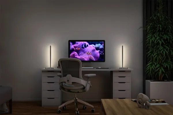 Osram - Lampă de birou LED RGBW reglabilă SMART+ MAGIC LED/7,5W/230V argintie Wi‑Fi + telecomandă