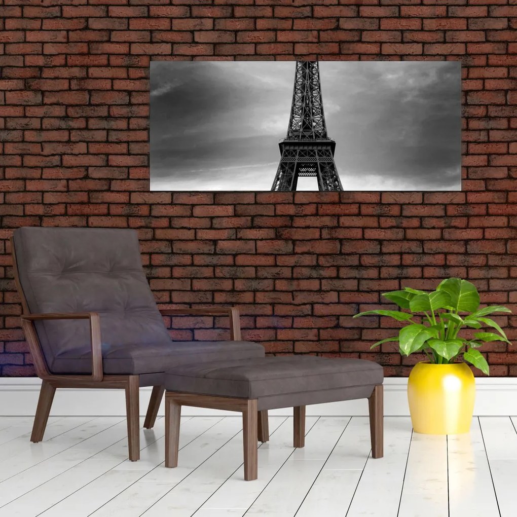 Tablou - Mașină roz în Paris (120x50 cm)