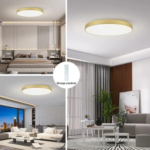 Brilagi - Corp LED dimabil POOL SMART, 128W, 230V, 100 cm, auriu, Wi-Fi Tuya + telecomandă
