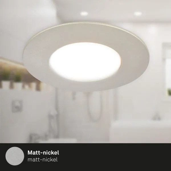 SET 3x corp de iluminat LED încastrat pentru baie Briloner 7598032 LED/4,9W/230V IP44 crom