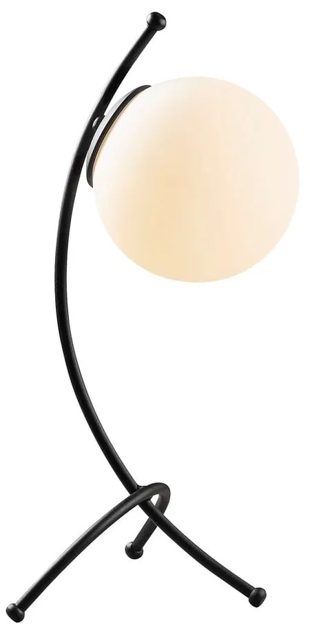 Veioză alb-negru cu abajur din sticlă (înălțime 43 cm) Yay – Opviq lights