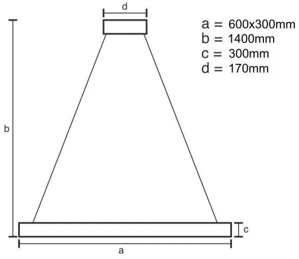 Lustră LED dimabilă pe cablu LED/80W/230V 3000-6500K auriu + telecomandă