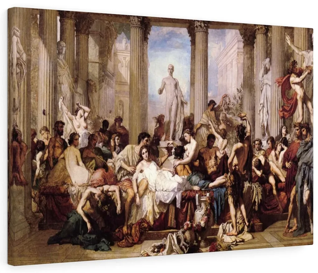 Tablou canvas Romains de la decadence 120x80 cm