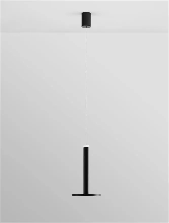 Lustra / Pendul LED modern design minimalist PALENCIA negru