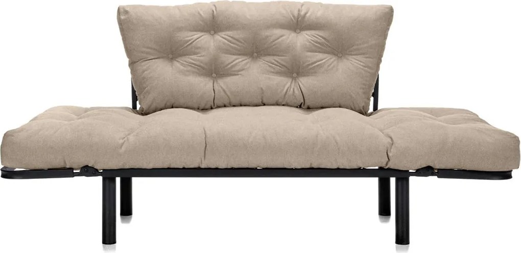 Canapea Extensibilă 2 locuri SUNNY, pentru terasă, 155x70x85 cm, Bej-Enjoy