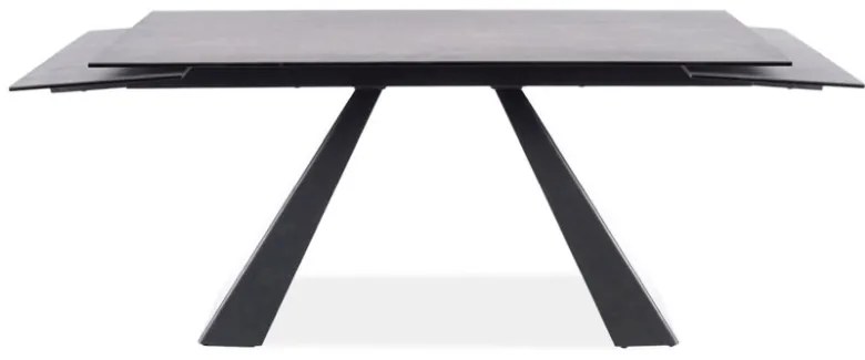 Masa extensibila Salvadore Ceramic gri ANTHRACITE/negru mat L160-240 cm