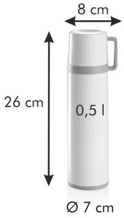 Termos cu cană Tescoma CONSTANT CREAM, 0,5 l, 0,5 l