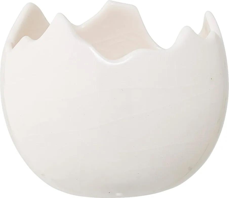 Sfeșnic din ceramică Bloomingville Easter, ⌀ 9,5 cm, alb