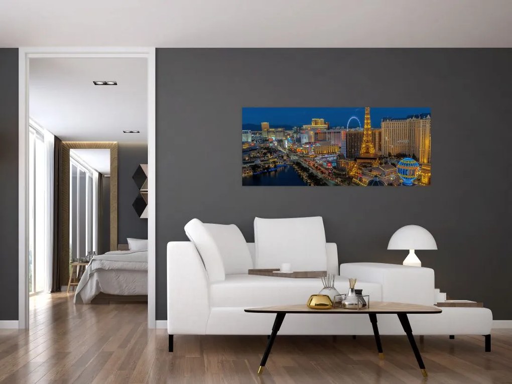 Tablou cu Las Vegas nocturn (120x50 cm)
