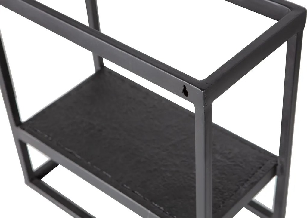 Polita metalica CASTO 40x40 cm, neagra