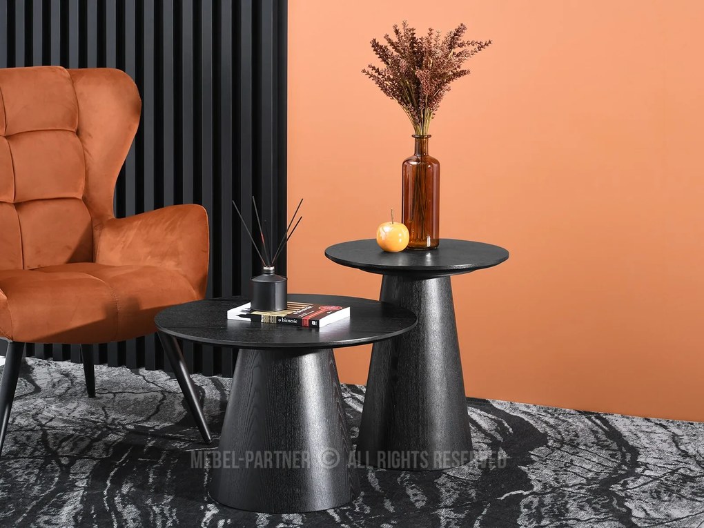 Măsuță de cafea Otava 60 (lemn negru + negru). 1111675