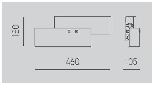 Aplică Gea Luce LARA A P arg LARA 2xE14/42W/230V argintiu