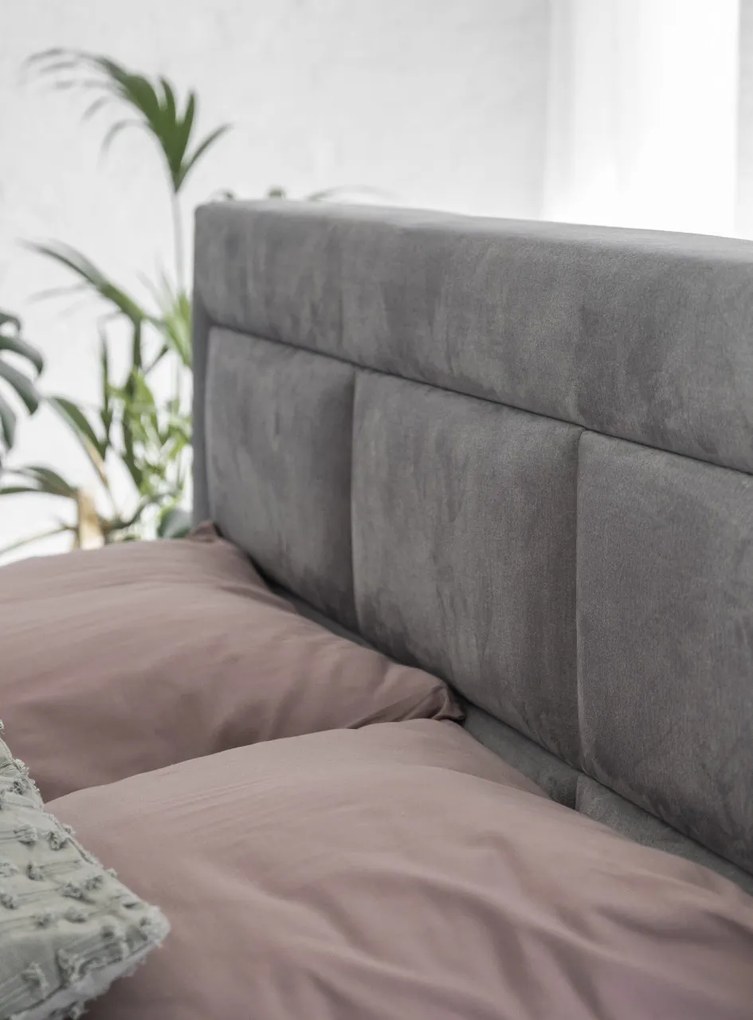 Pat tapitat boxspring Vivre – 140/200 cm