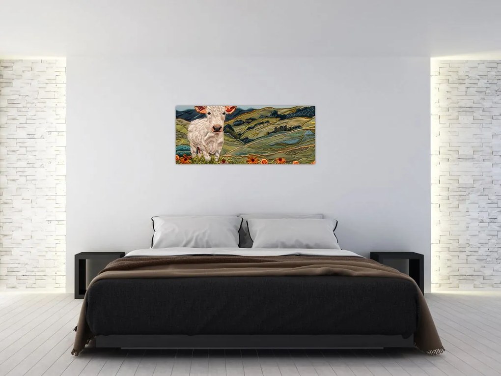 Tablou - Imitație de motiv tricotat (120x50 cm)
