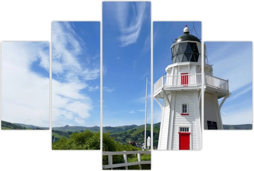 Tablou cu farurile Akaroa, Nooua Zeelanda (150x105 cm)