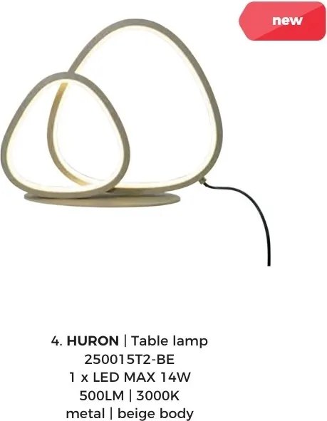 Veioza, Lampa de masa LED HURON