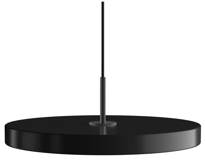 Lustră neagră LED cu intensitate reglabilă cu abajur din metal ø 43 cm Asteria Plus Medium – UMAGE