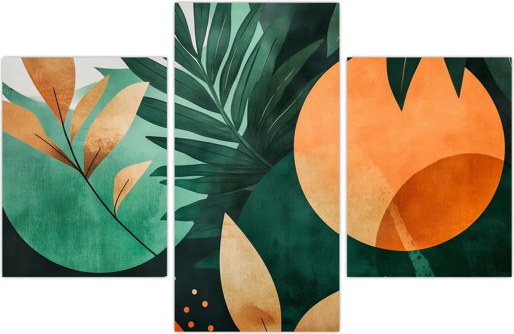 Tablou - Motive naturale geometrice (90x60 cm)