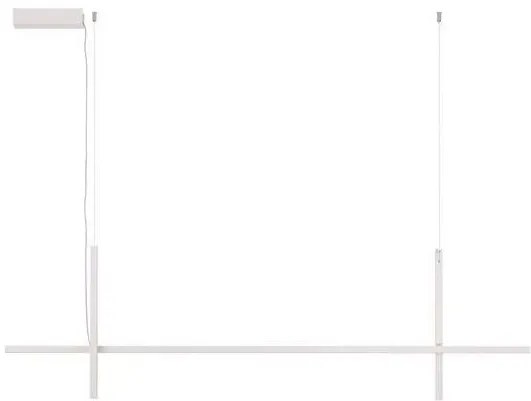 Lustra LED suspendata stil minimalist LOOMA alba