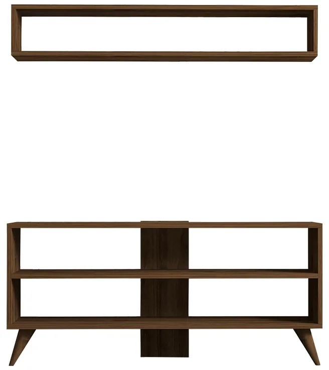 Set mobilier pentru living Prestige, Pako World, Nuc, 120x29x50 cm