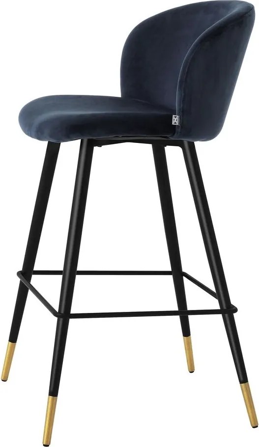 Scaun de bar design elegant LUX Volante, albastru 115734 HZ