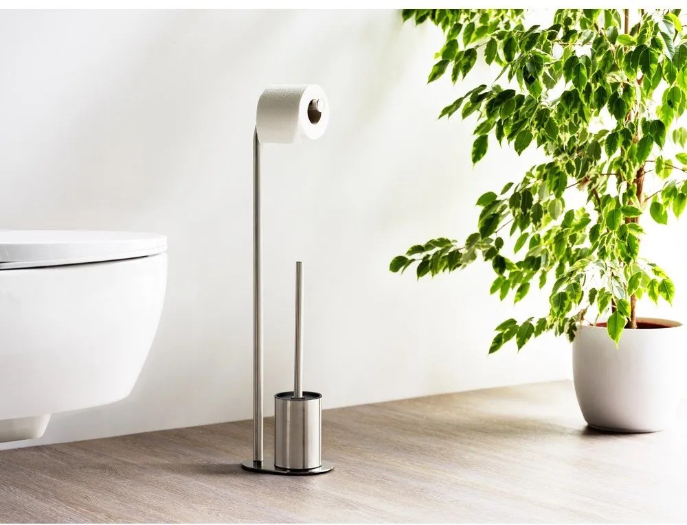 Suport pentru hârtie igienică argintiu mat din oțel inoxidabil Levante – Wenko
