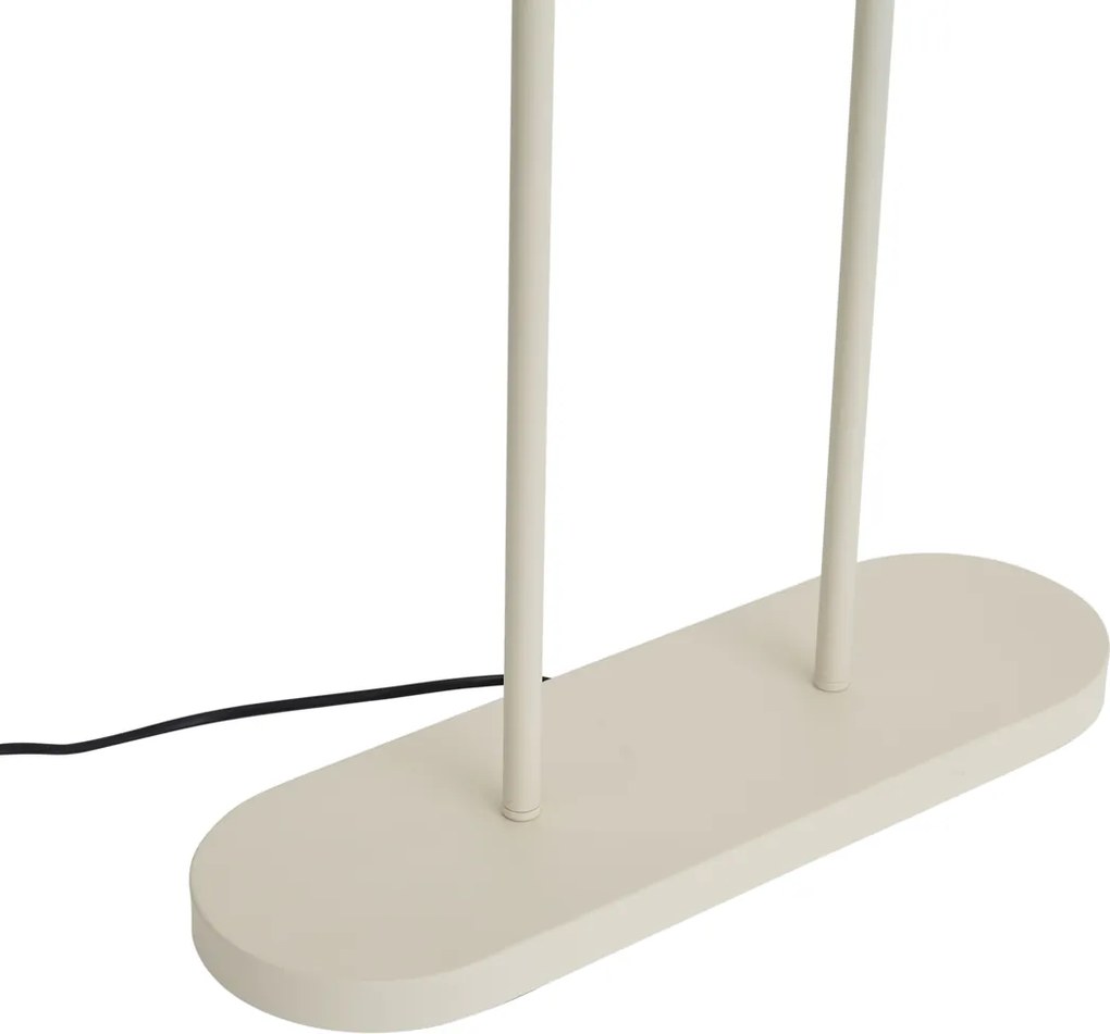 Lampă de podea bej cu abajur oval verde și interior auriu 50cm - Thijmen