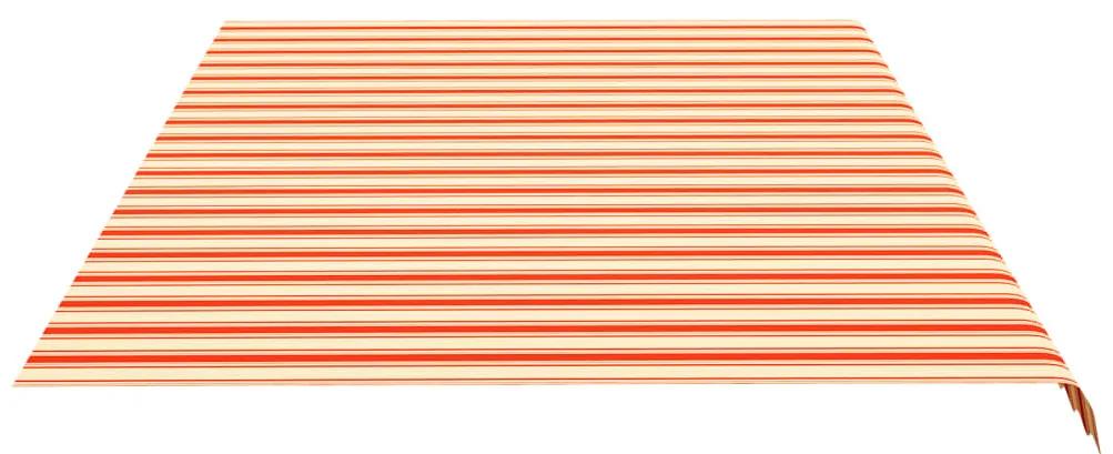 Panza de rezerva copertina, galben si portocaliu, 6x3,5 m yellow and orange, 600 x 350 cm