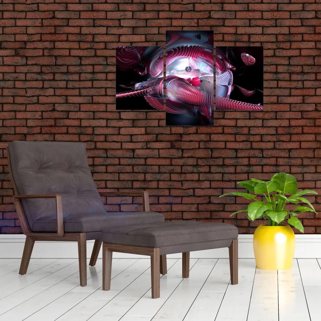 Tablou - Abstracție, viermi spațiali (90x60 cm)