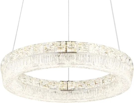 Globo 67387-24 - Lustru LED reglabil suspendat pe cablu LAUREL LED/24W/230V transparent + telecomandă